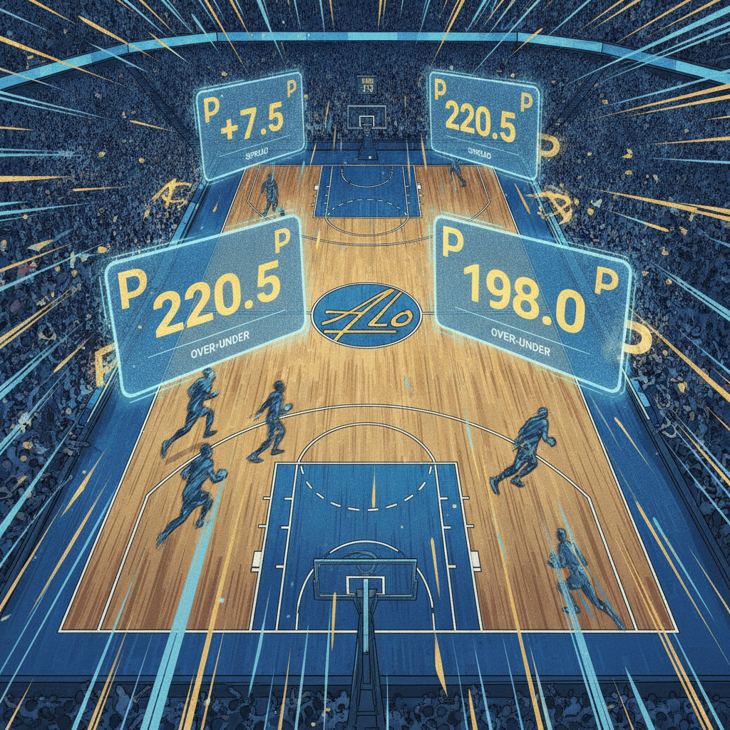Illustration: NBA Betting Blueprint: How to Analyze Spreads and Over/Under on JD Fury Sportsbook